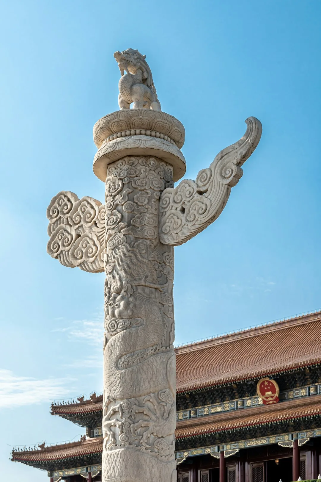 Tiananmen Gate in central Beijing under a clear sky