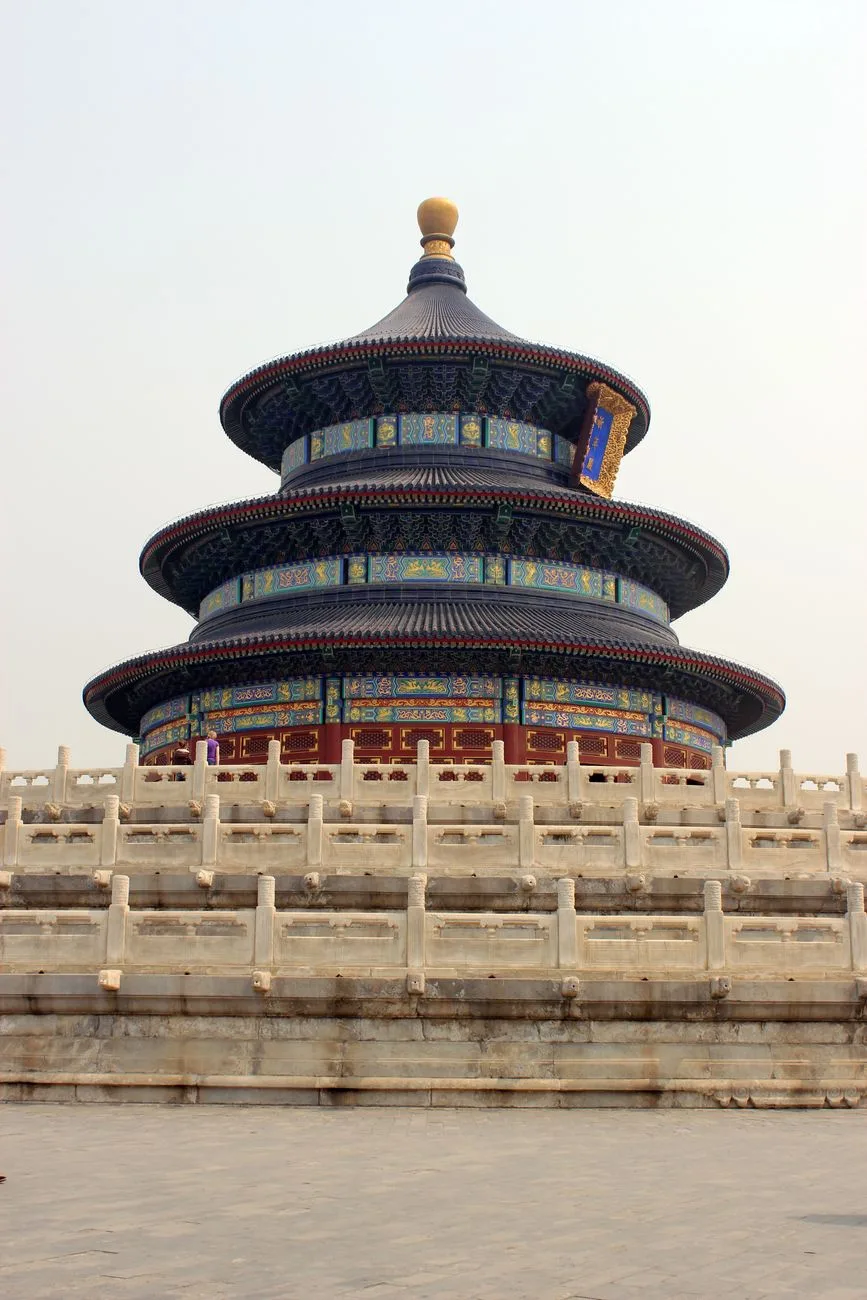 Architectural detail at Beijing’s Temple of Heaven complex